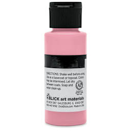 Blick Matte Acrylic - Red Light, 2 oz bottle back