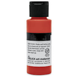 Blick Matte Acrylic - Red Deep, 2 oz bottle back