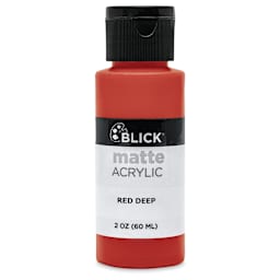 Blick Matte Acrylic - Red Deep, 2 oz bottle