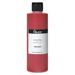 Blick Matte Acrylic - Red Deep, 8 oz
