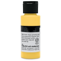 Blick Matte Acrylic - Yellow Medium, 2 oz bottle back