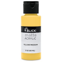 Blick Matte Acrylic - Yellow Medium, 2 oz bottle