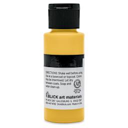 Blick Matte Acrylic - Yellow Deep, 2 oz bottle back