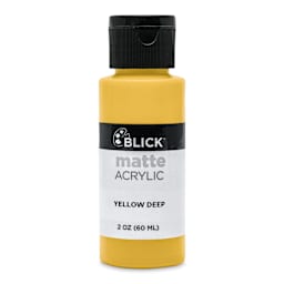 Blick Matte Acrylic - Yellow Deep, 2 oz bottle