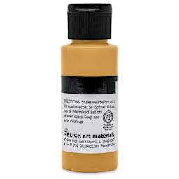 Blick Matte Acrylic - Yellow Oxide, 2 oz bottle back