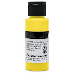 Blick Matte Acrylic - Yellow Bright, 2 oz bottle back