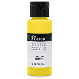 Blick Matte Acrylic - Yellow Bright, 2 oz bottle