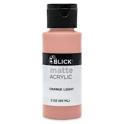 Blick Matte Acrylic - Orange Light, 2 oz bottle