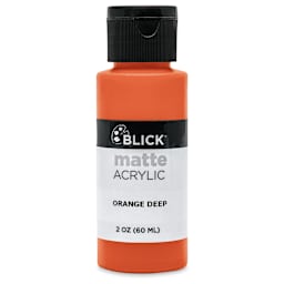 Blick Matte Acrylic - Orange Deep, 2 oz bottle