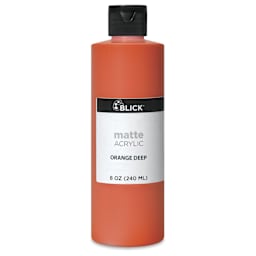 Blick Matte Acrylic - Orange Deep, 8 oz