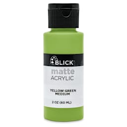 Blick Matte Acrylic - Yellow Green Medium, 2 oz bottle