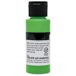 Blick Matte Acrylic - Yellow Green Deep, 2 oz bottle back