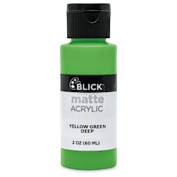 Blick Matte Acrylic - Yellow Green Deep, 2 oz bottle