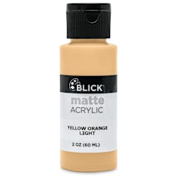 Blick Matte Acrylic - Yellow Orange Light, 2 oz bottle