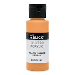 Blick Matte Acrylic - Yellow Orange Medium, 2 oz bottle