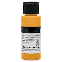 Blick Matte Acrylic - Yellow Orange Deep, 2 oz bottle back