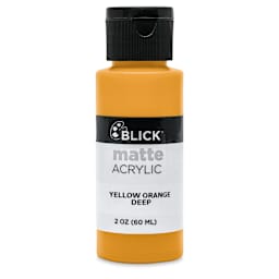 Blick Matte Acrylic - Yellow Orange Deep, 2 oz bottle
