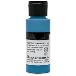 Blick Matte Acrylic - Blue Medium, 2 oz bottle back
