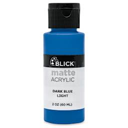 Blick Matte Acrylic - Dark Blue Light, 2 oz bottle