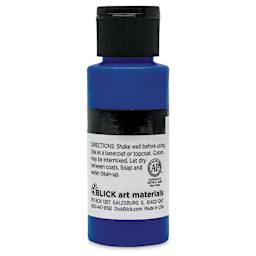 Blick Matte Acrylic - Dark Blue Medium, 2 oz bottle back