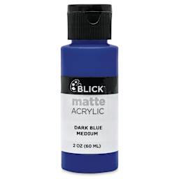 Blick Matte Acrylic - Dark Blue Medium, 2 oz bottle