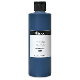 Blick Matte Acrylic - Dark Blue Deep, 8 oz