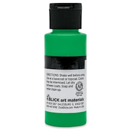 Blick Matte Acrylic - Blue Green Medium, 2 oz bottle back
