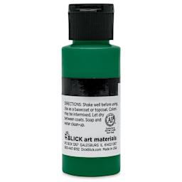 Blick Matte Acrylic - Blue Green Deep, 2 oz bottle back