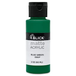 Blick Matte Acrylic - Blue Green Deep, 2 oz bottle