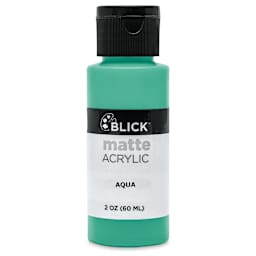 Blick Matte Acrylic - Aqua, 2 oz bottle