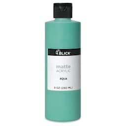 Blick Matte Acrylic - Aqua, 8 oz