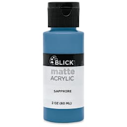Blick Matte Acrylic - Sapphire, 2 oz bottle
