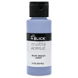 Blick Matte Acrylic - Blue Violet Light, 2 oz bottle