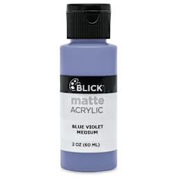 Blick Matte Acrylic - Blue Violet Medium, 2 oz bottle