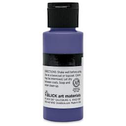 Blick Matte Acrylic - Blue Violet Deep, 2 oz bottle back