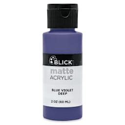 Blick Matte Acrylic - Blue Violet Deep, 2 oz bottle