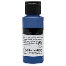 Blick Matte Acrylic - Blue Deep, 2 oz bottle back