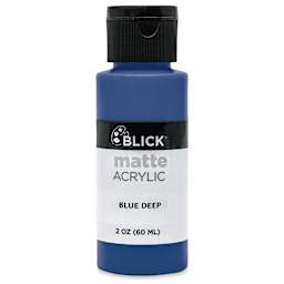Blick Matte Acrylic - Blue Deep, 2 oz bottle