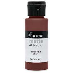 Blick Matte Acrylic - Blue Red Deep, 2 oz bottle