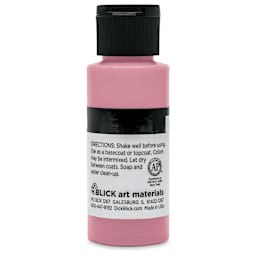 Blick Matte Acrylic - Blue Red Light, 2 oz bottle back
