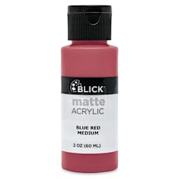 Blick Matte Acrylic - Blue Red Medium, 2 oz bottle