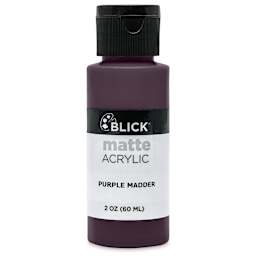 Blick Matte Acrylic - Purple Madder, 2 oz bottle