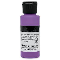 Blick Matte Acrylic - Violet Medium, 2 oz bottle back
