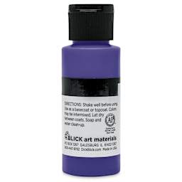 Blick Matte Acrylic - Violet Deep, 2 oz bottle back