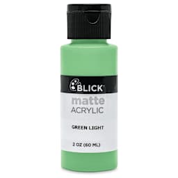 Blick Matte Acrylic - Green Light, 2 oz bottle