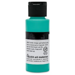 Blick Matte Acrylic - Dark Green Light, 2 oz bottle back
