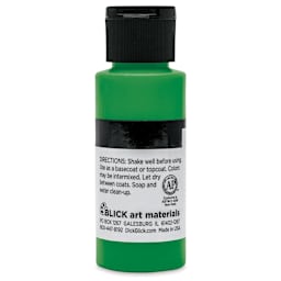Blick Matte Acrylic - Green Deep, 2 oz bottle back