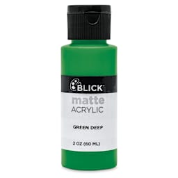 Blick Matte Acrylic - Green Deep, 2 oz bottle