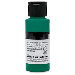 Blick Matte Acrylic - Dark Green Medium, 2 oz bottle back