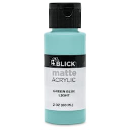 Blick Matte Acrylic - Green Blue Light, 2 oz bottle